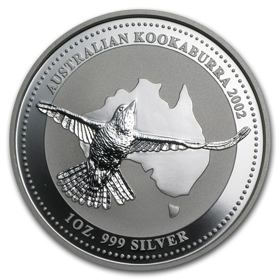 2002 Australia 1 oz Silver Kookaburra BU 2002 Australia 1 oz Silver Kookaburra BU
